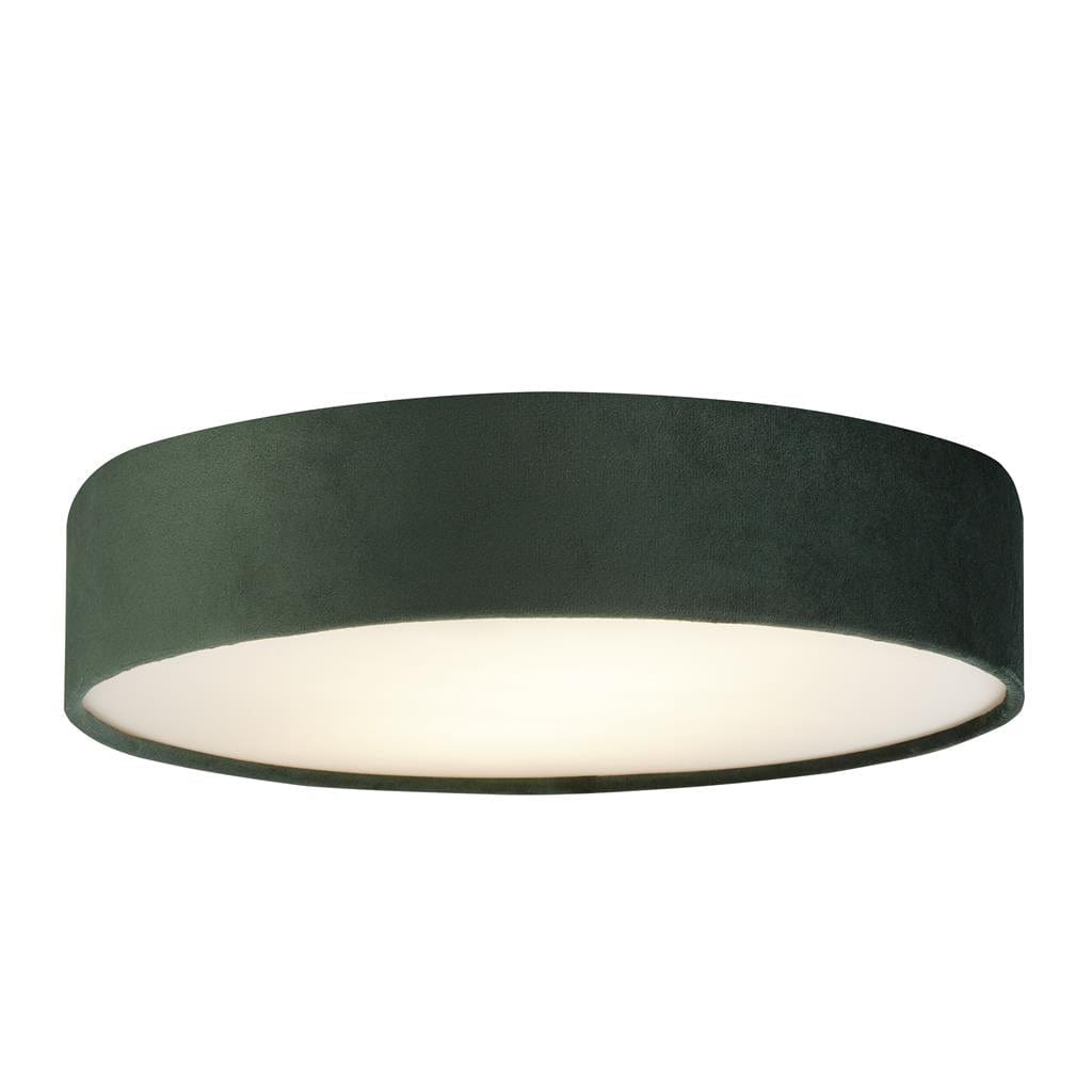 Searchlight Drum 3Lt Flush - Green Velvet 23298-3GR