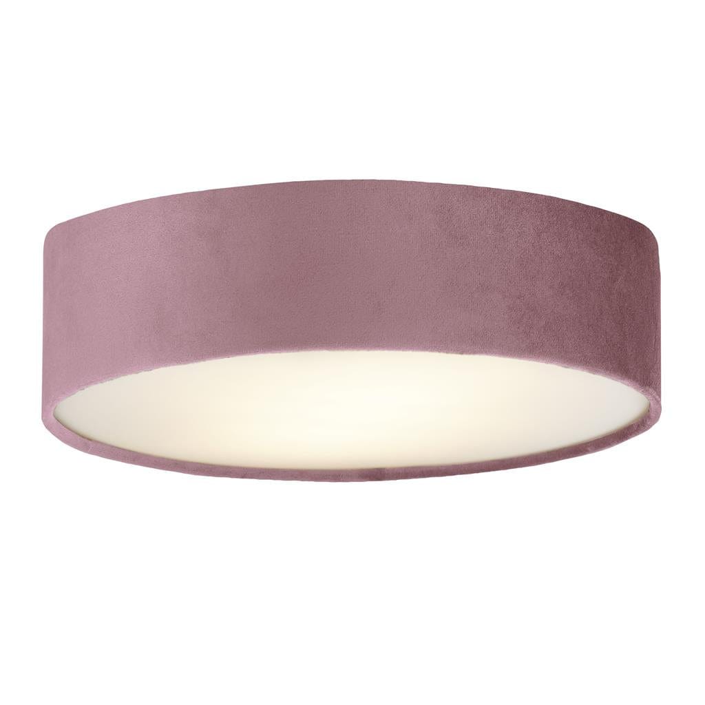 Searchlight Drum 3Lt Flush - Pink Velvet 23298-3PI