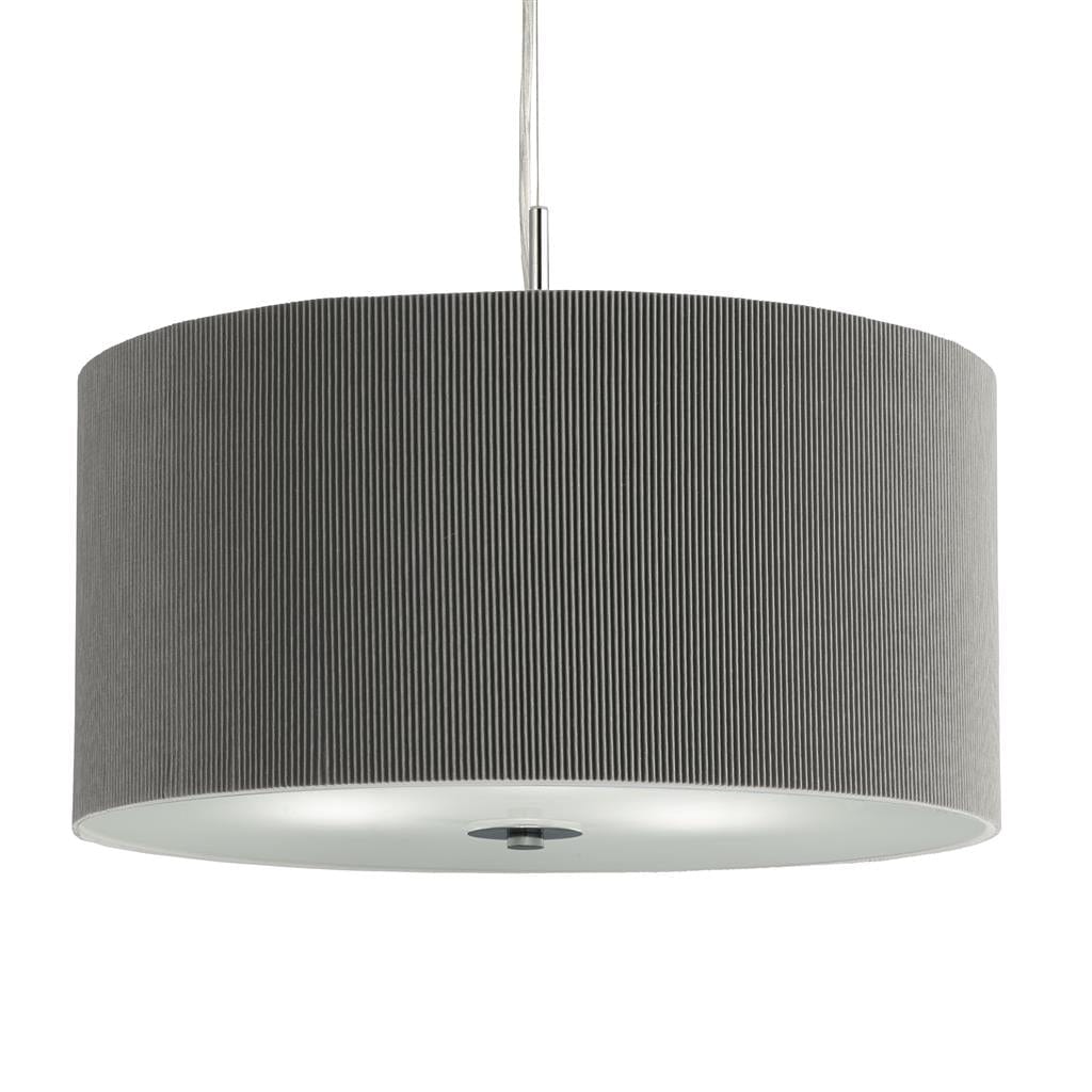 Searchlight Drum 3Lt Pleat Ceiling Pendant - Pleated Fabric 2356-60SI