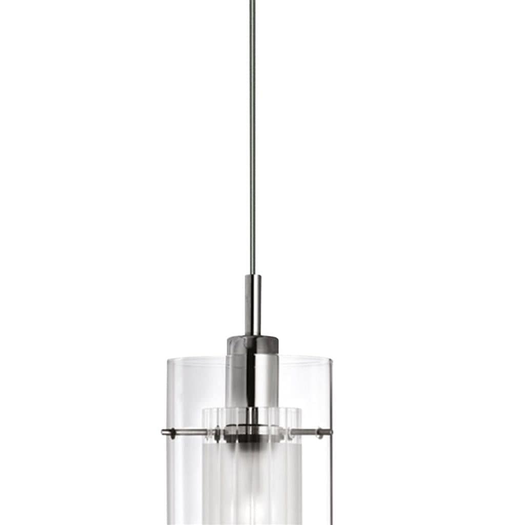 Searchlight Duo I Pendant - Chrome & Double Glass 2301