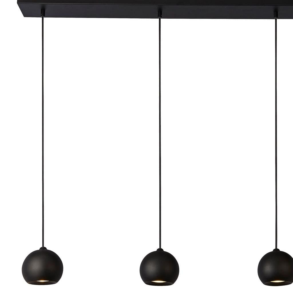 Searchlight Eindhoven 5Lt Bar Pendant - Sand Black Metal 1014-5BK