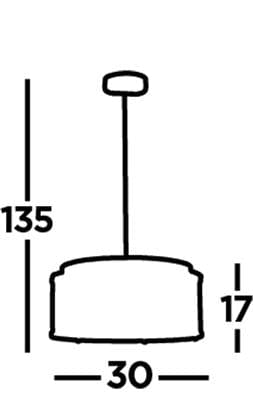 Searchlight Elise 3Lt Pendant to Semi-Flush - Chrome Metal & Crystal 8333-3CC