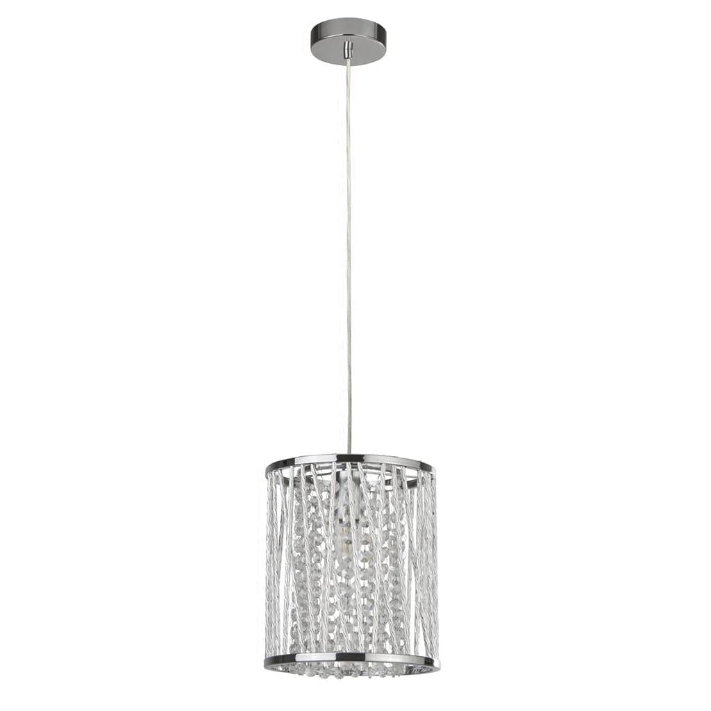 Searchlight Elise  Pendant - Chrome Metal & Crystal 8831CC