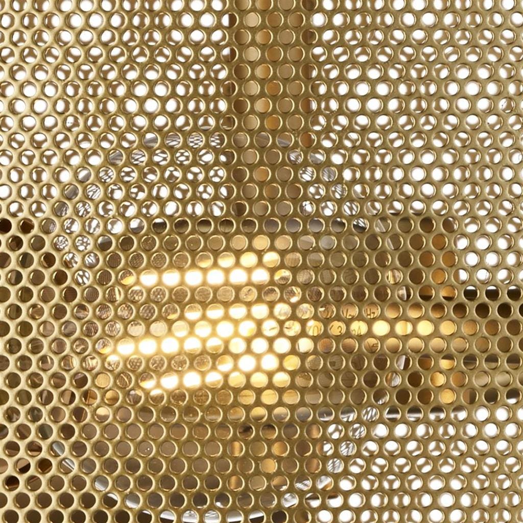 Searchlight Fishnet 3Lt Flush - Matt Gold Metal & Mesh Shade 2843-3GO