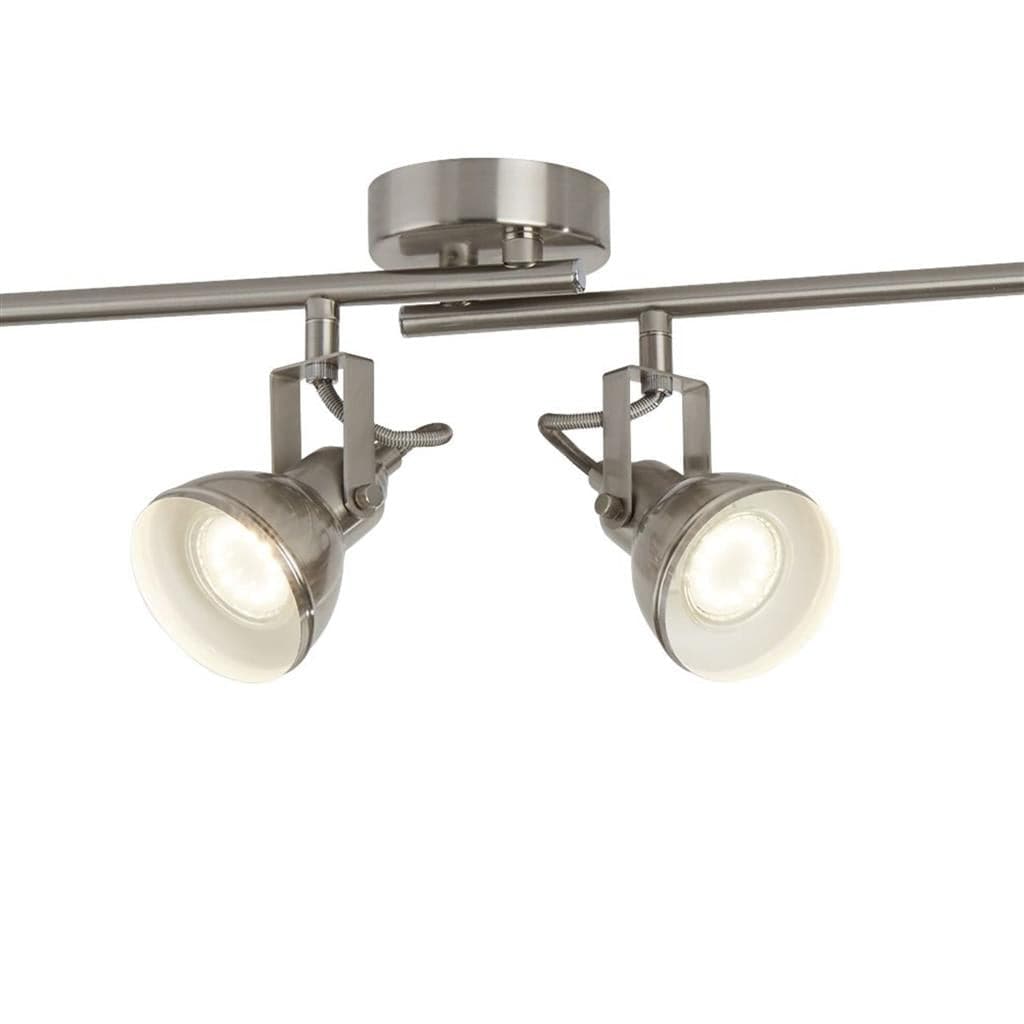 Searchlight Focus  4Lt Spotlight Bar - Satin Silver Metal 1544SS