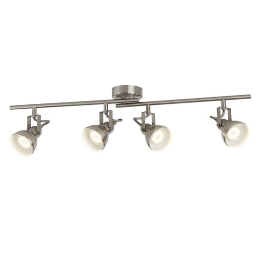 Searchlight Focus  4Lt Spotlight Bar - Satin Silver Metal 1544SS