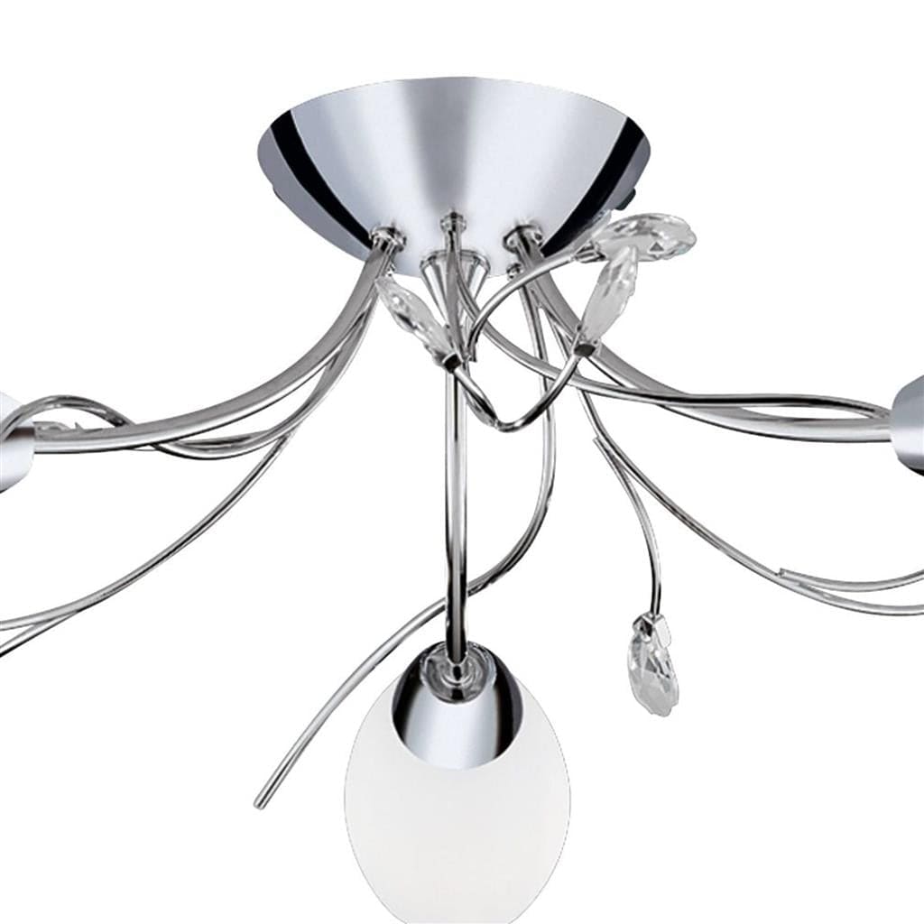 Searchlight Gardenia 3Lt Flush - Polished Chrome & Glass 1763-3CC