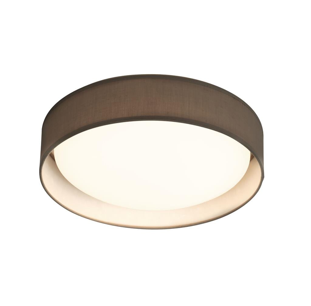 Searchlight Gianna Flush - Grey Fabric & Acrylic Diffuser 9371-50GY