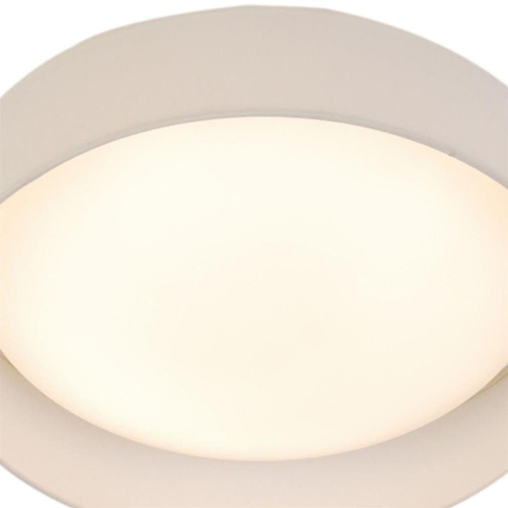 Searchlight Gianna Flush - White Fabric &Acrylic Diffuser 9371-37WH