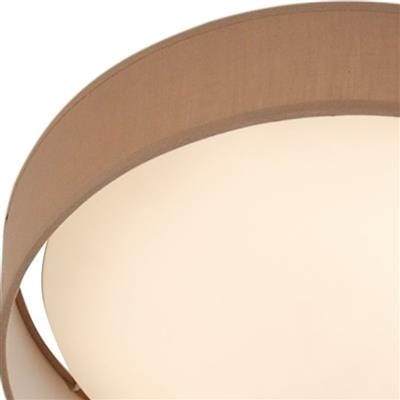 Searchlight Gianna LED Flush Ceiling Light - Acrylic, & Fabric Shade 9371-50BR