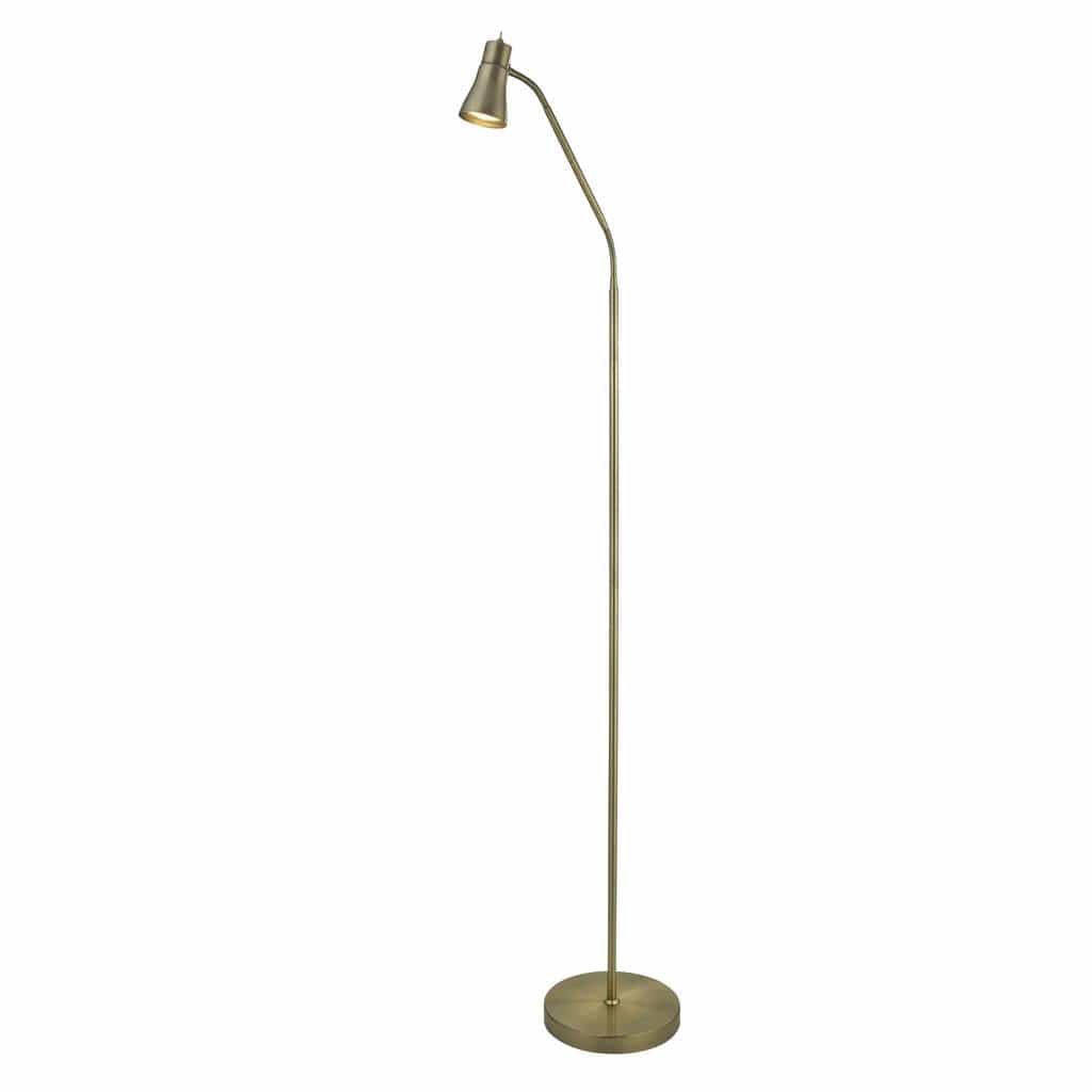 Searchlight Jolly Floor Lamp - Antique Brass Metal 1007AB