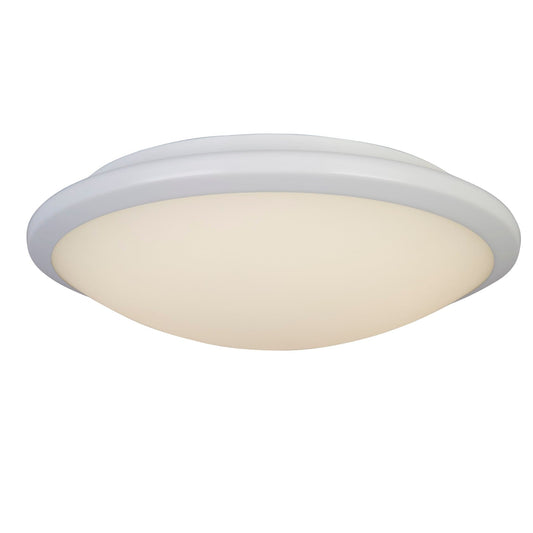 Searchlight Knutsford Flush - White & Frosted Glass 7938-30WH