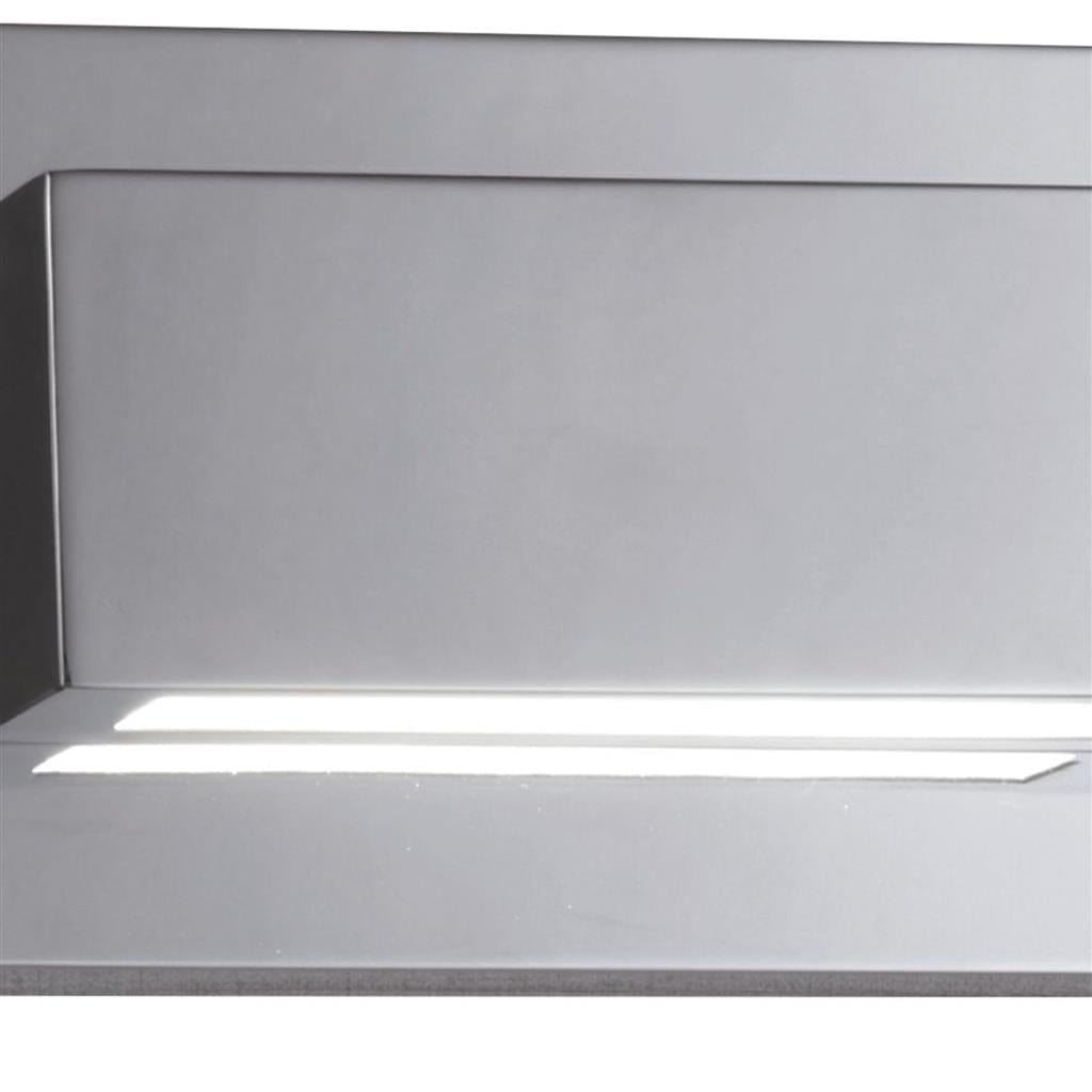 Searchlight Ledge LED Up/Downlight Wall Light - Chrome & Glass 1752CC