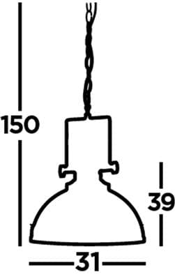 Searchlight Louisiana Pendant  - Chrome Metal & Clear Lens 2297CC