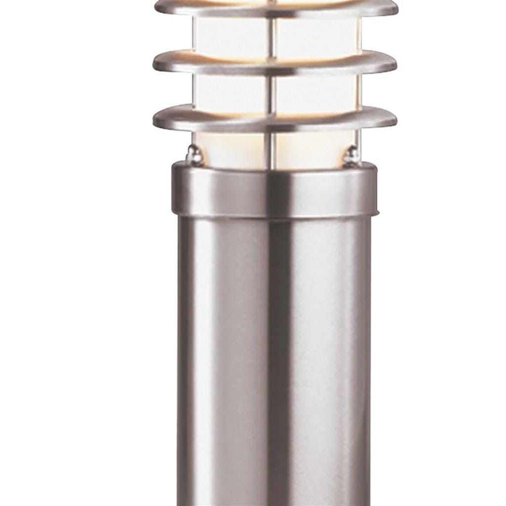 Searchlight Louvre Outdoor Post - Stainless Steel Metal & Polycarbonate 052-450