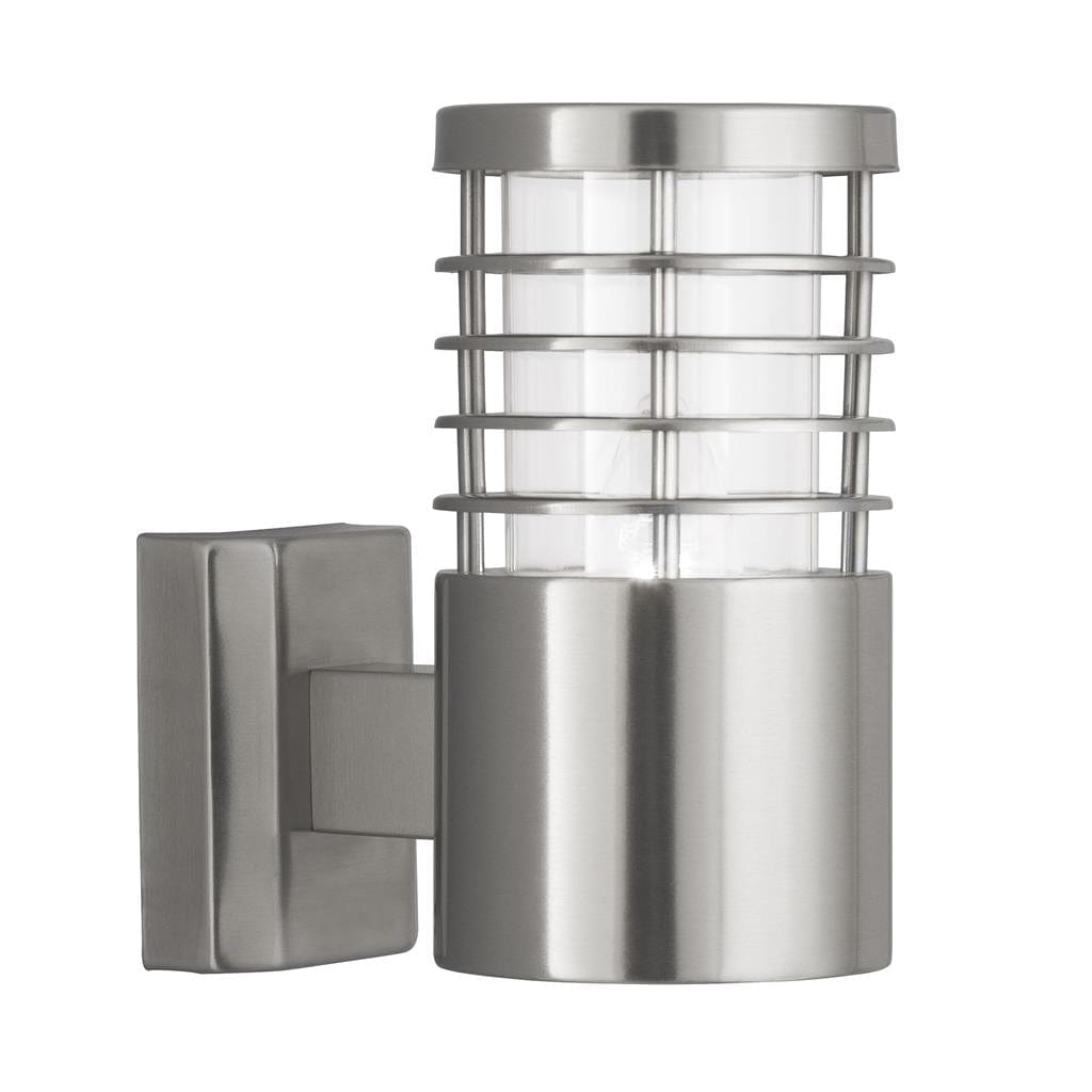 Searchlight Louvre Outdoor Wall Bracket  -  Stainless Steel, IP44 1555SS