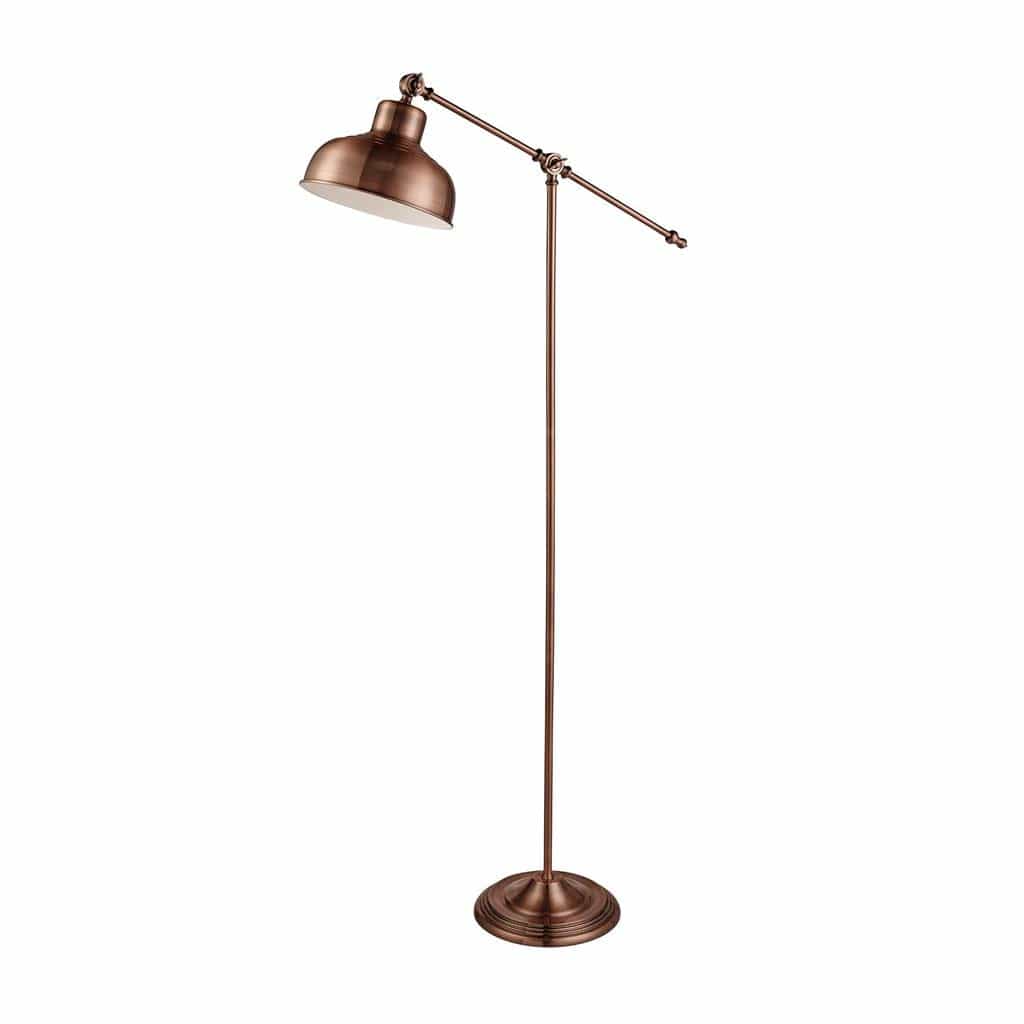 Searchlight Macbeth Floor Lamp - Antique Copper Metal 2028CU