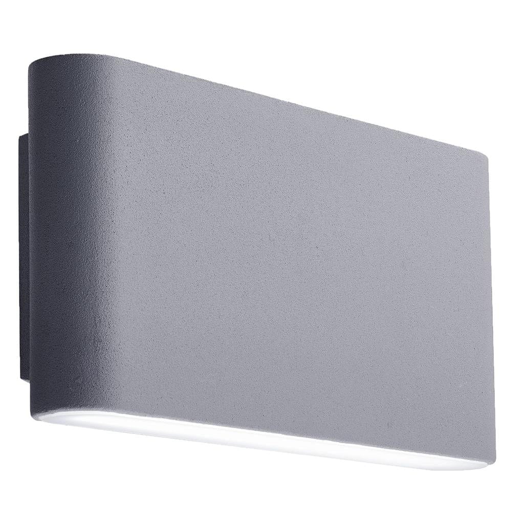 Searchlight Maples LED Outdoor Wall Light - Grey & Frosted Diffuser,IP44 2562GY