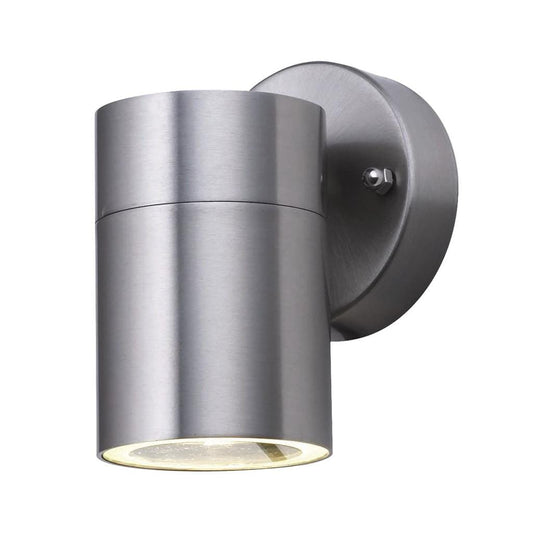 Searchlight Metro Outdoor Wall Light - Stainless Steel Metal & Glass 5008-1-LED