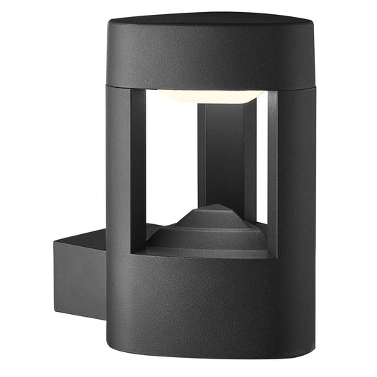 Searchlight Michigan Outdoor Wall Light- Dark Grey Metal & Polycarbonate 2005GY