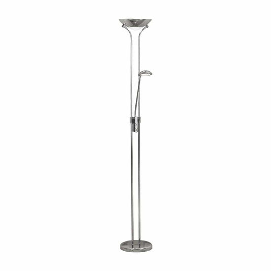 Searchlight Mother & Child Floor Lamp - Chrome Metal & Glass 5430CC
