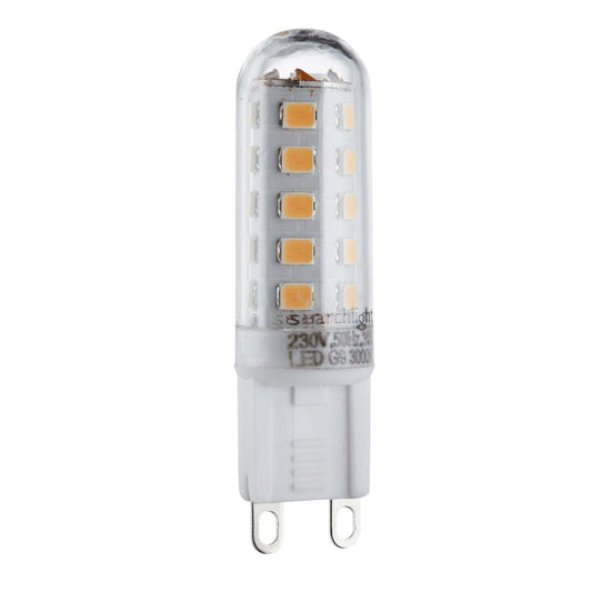 Searchlight Pack 10 Dimmable Clear G9 LED Lamps - Warm White PL1912WW