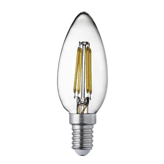 Searchlight Pack 10 Dimmable E14 LED Filament Candle Lamp - Warm White PL1915-6WW