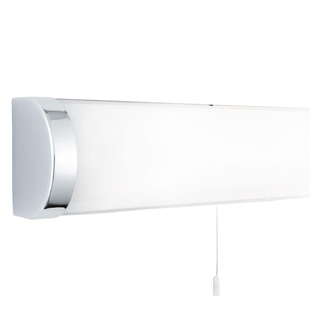 Searchlight Poplar  2Lt Wall Light - Chrome Metal & Opal Glass 8293CC