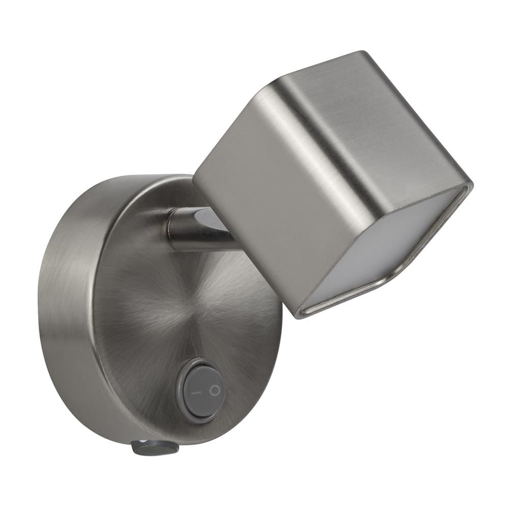 Searchlight Quad Spotlight Wall Light - Satin Silver Metal 4231SS