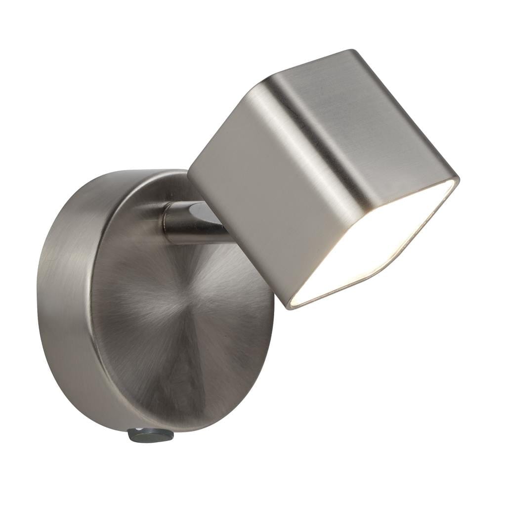 Searchlight Quad Spotlight Wall Light - Satin Silver Metal 4231SS