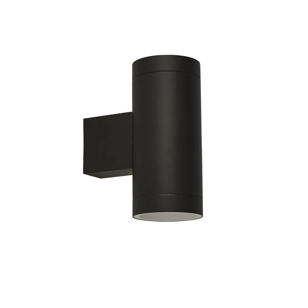 Searchlight Rochester Outdoor 2Lt Wall Light - Black Metal & Glass 19082BK