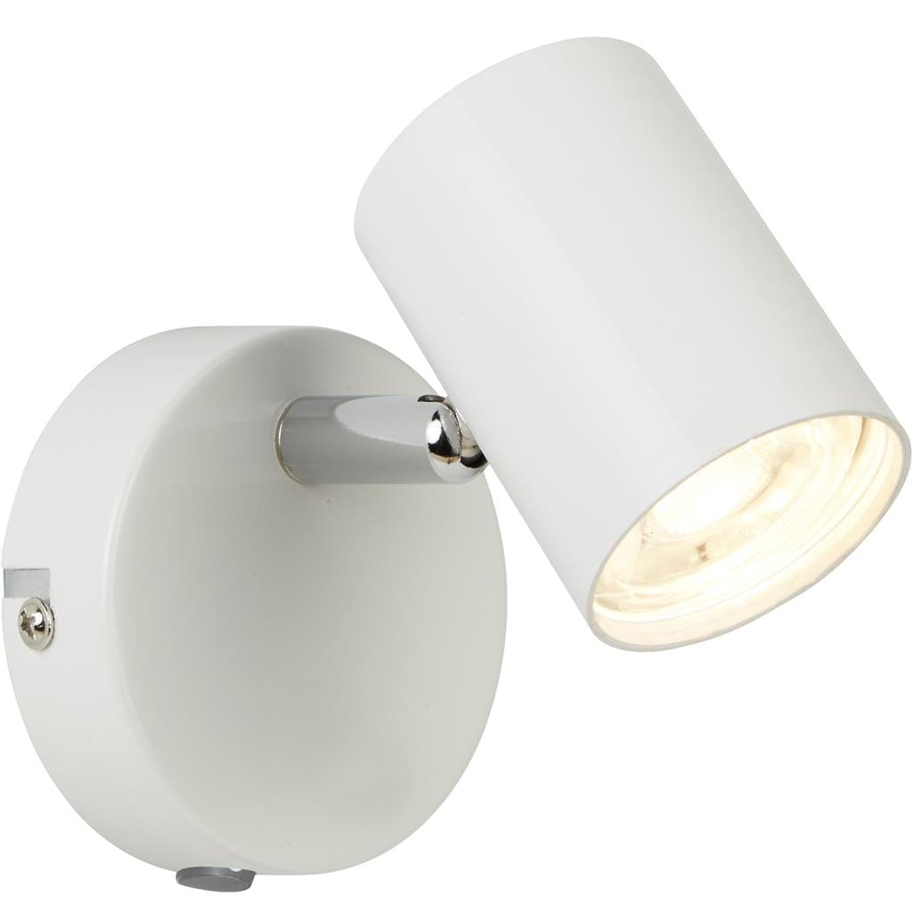 Searchlight Rollo Spotlight Wall Light - White Metal 3171WH