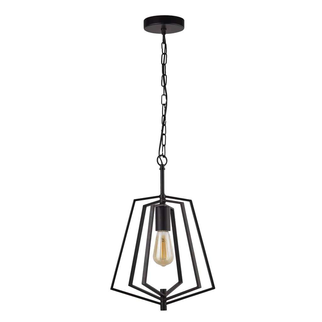 Searchlight Slinky Ceiling Pendant - Black Metal 7971BK