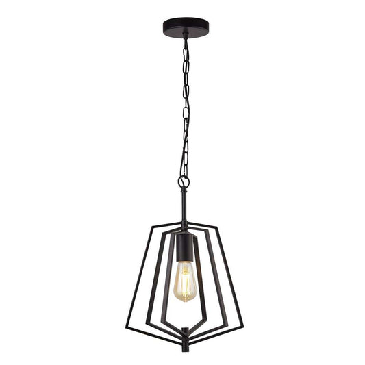 Searchlight Slinky Ceiling Pendant - Black Metal 7971BK