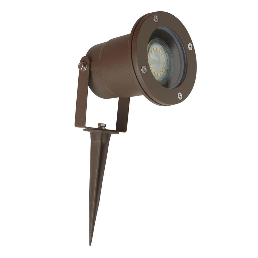 Searchlight Spikey Outdoor Spike - Rust Brown Metal 5001RUS-LED