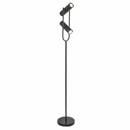 Searchlight Telescope 2Lt Floor Lamp - Matt Black Metal 2792BK