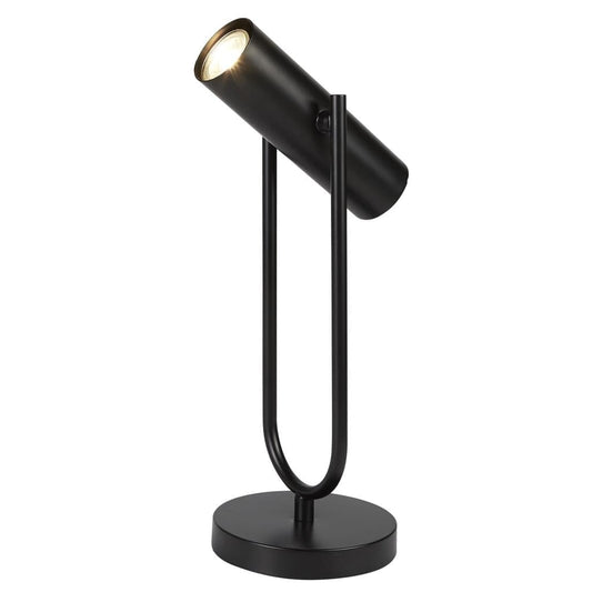 Searchlight Telescope Table Lamp  - Matt Black Metal 2791BK