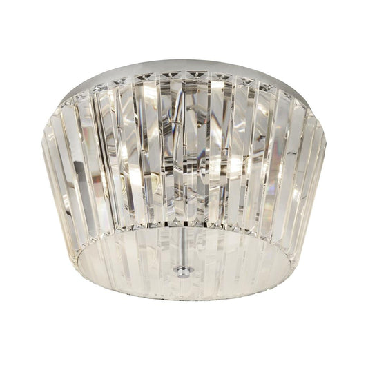 Searchlight Tiara 3Lt Flush - Chrome Meal 2893-3CC