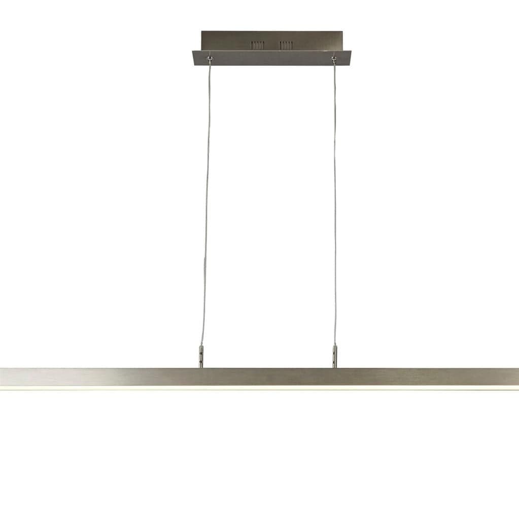 Searchlight Tribeca LED Bar Pendant -Satin Silver & Opal 96381-1SS