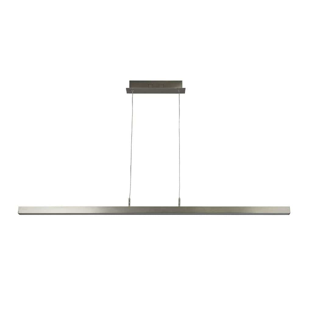 Searchlight Tribeca LED Bar Pendant -Satin Silver & Opal 96381-1SS