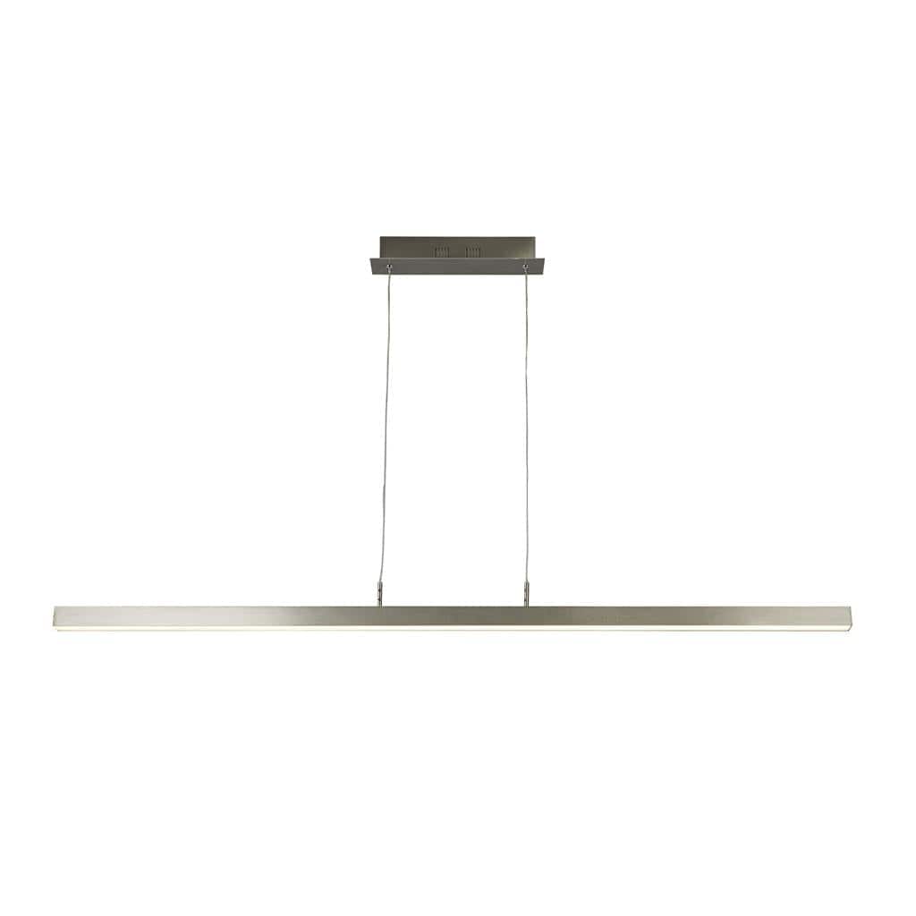 Searchlight Tribeca LED Bar Pendant -Satin Silver & Opal 96381-1SS