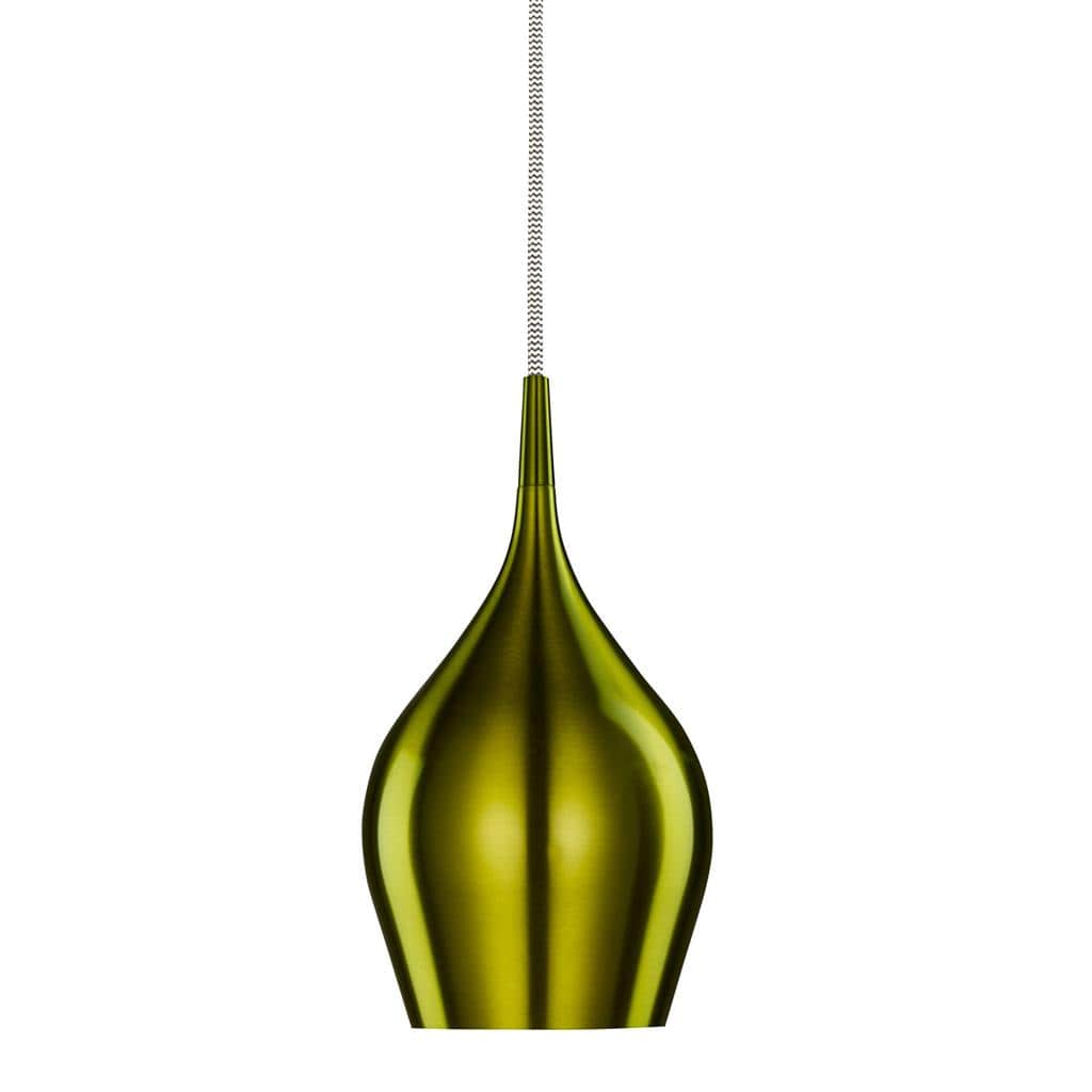 Searchlight Vibrant Pendant  - Metallic Green Metal 6461-12GR