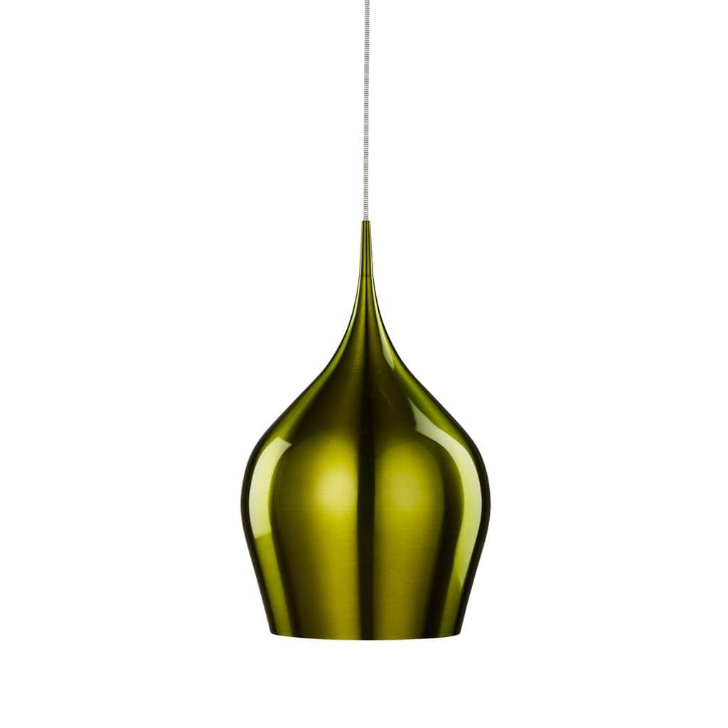 Searchlight Vibrant Pendant  - Metallic Green Metal 6461-26GR