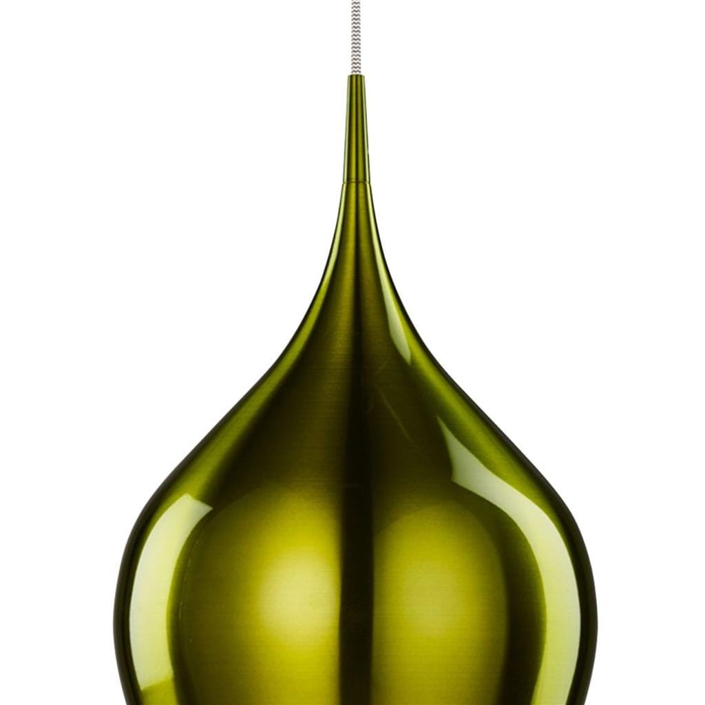 Searchlight Vibrant Pendant  - Metallic Green Metal 6461-26GR