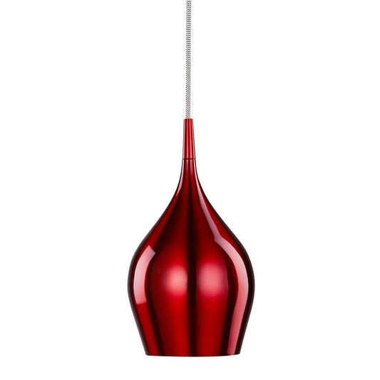 Searchlight Vibrant Pendant  - Metallic Red Metal 6461-12RE