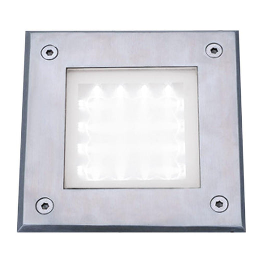 Searchlight Walkover LED Recessed Square Walkover - Stainless Steel 9909WH