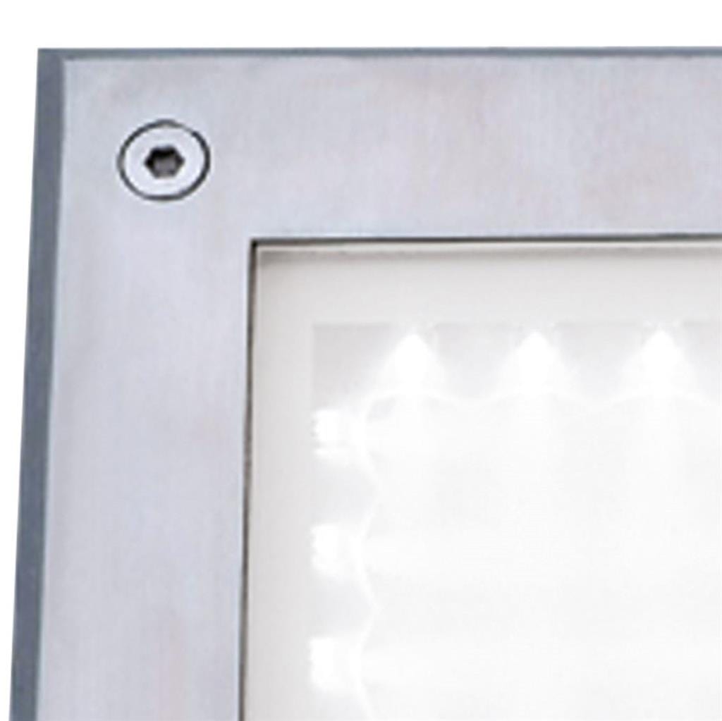 Searchlight Walkover LED Recessed Square Walkover - Stainless Steel 9909WH