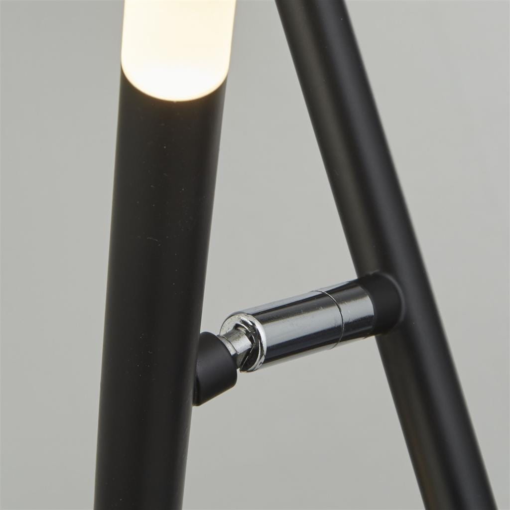 Searchlight Wands 3Lt LED Floor Lamp - Black Metal & Acrylic 4869BK