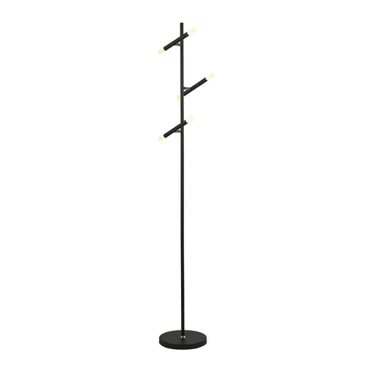 Searchlight Wands 3Lt LED Floor Lamp - Black Metal & Acrylic 4869BK