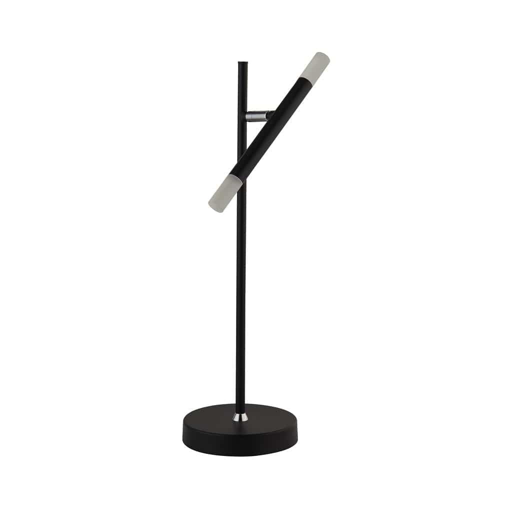 Searchlight Wands LED Table Lamp - Black Metal & Acrylic 4867BK